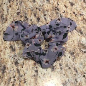 Floral scrunchie